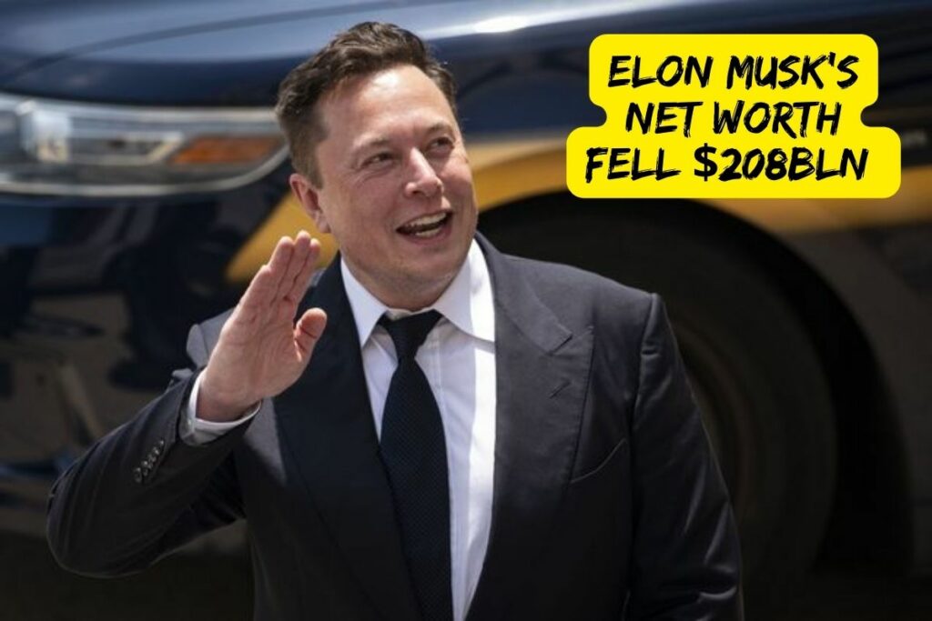 Elon Musk's Net Worth Fell $208bln