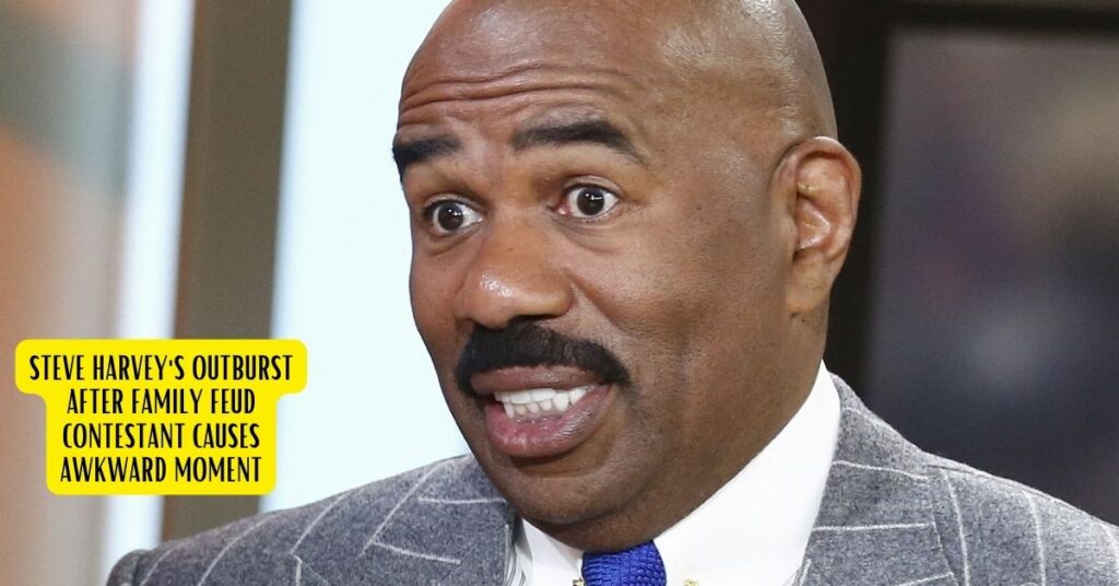 Steve Harvey's Outburst After Family Feud Contestant Causes Awkward Moment